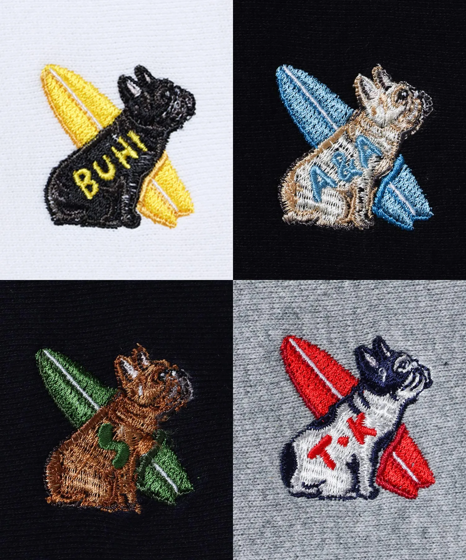≪カスタムオーダー≫ TES SURF BUHI CUSTOM ONE POINT EMB PARKA / ワンポイント刺繍パーカー