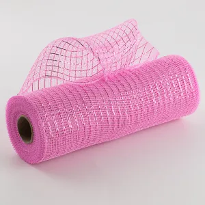 10" Poly Deco Mesh: Metallic Pink