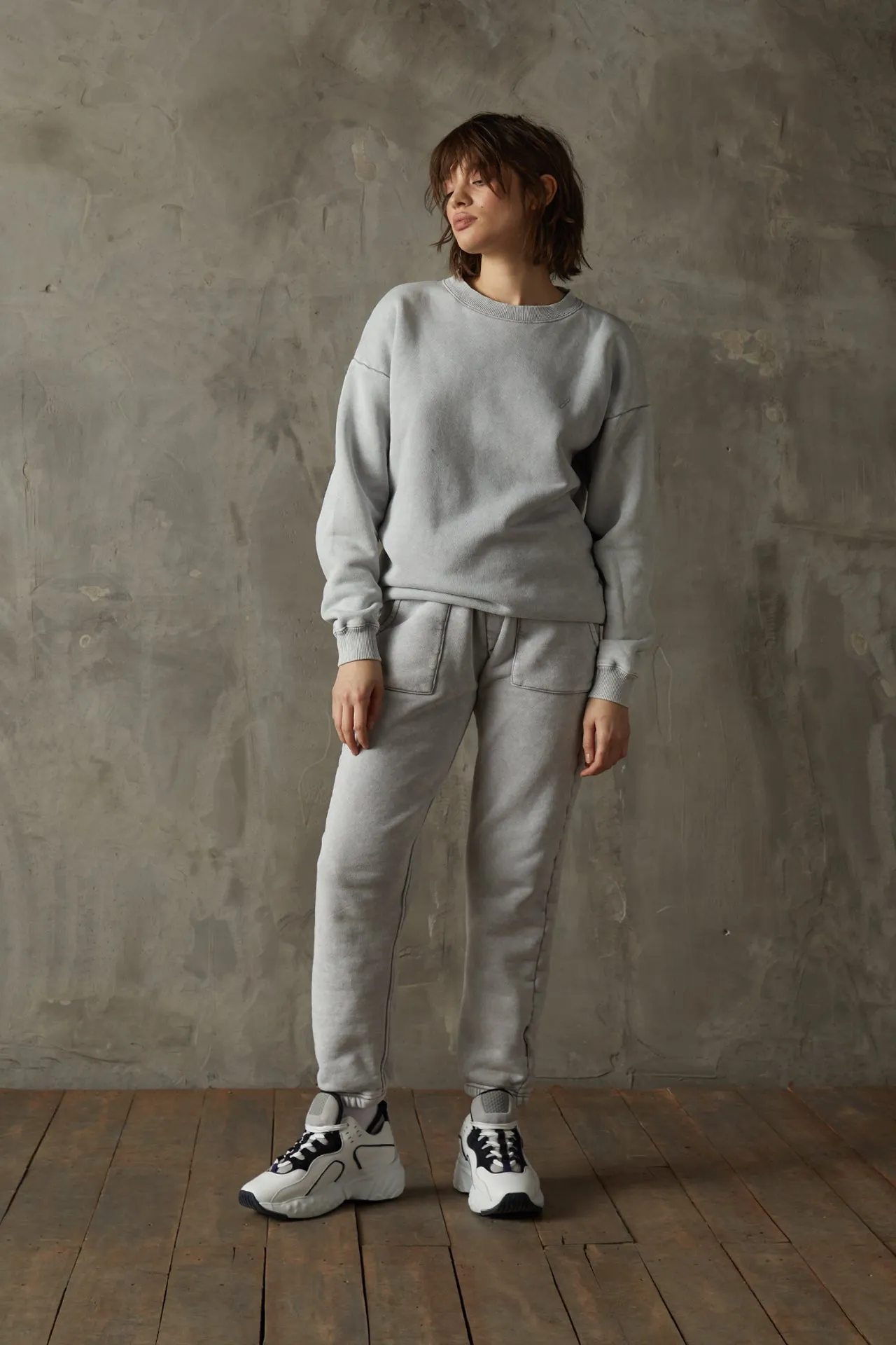 530 Washed Stone Grey Sweatshirt