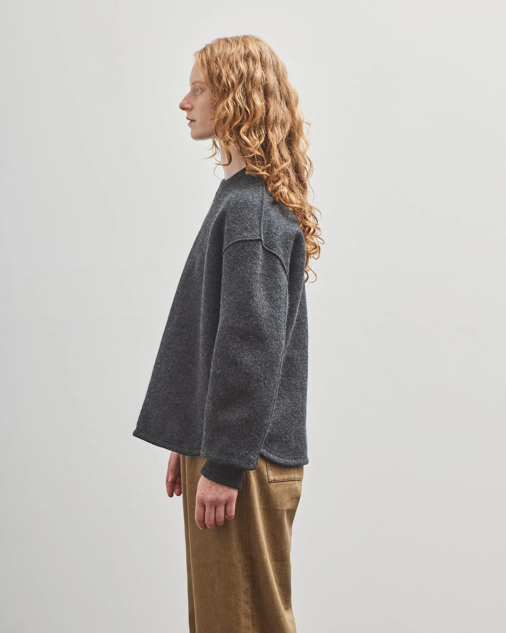 7115 by Szeki Unisex Boiled Wool Keepsake Jumper, Gray