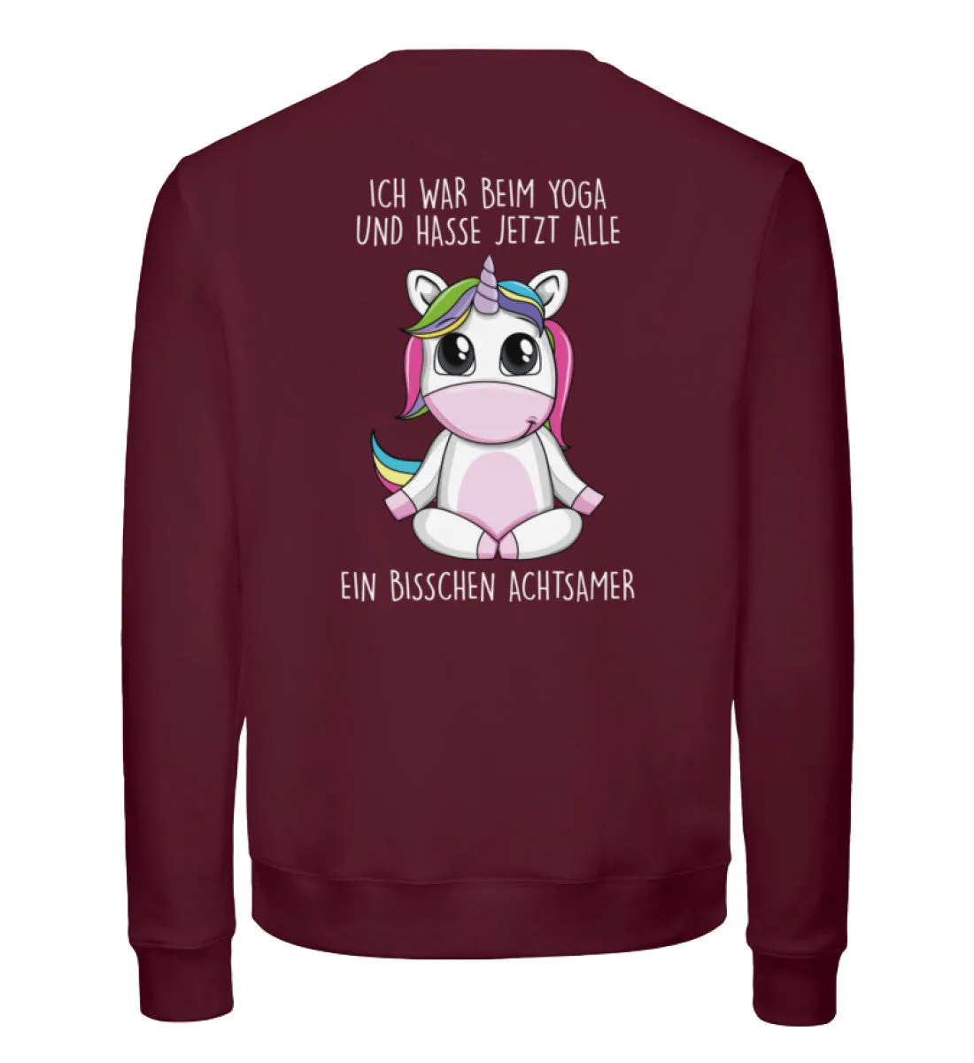 Achtsames Einhorn Bio Sweatshirt Unisex
