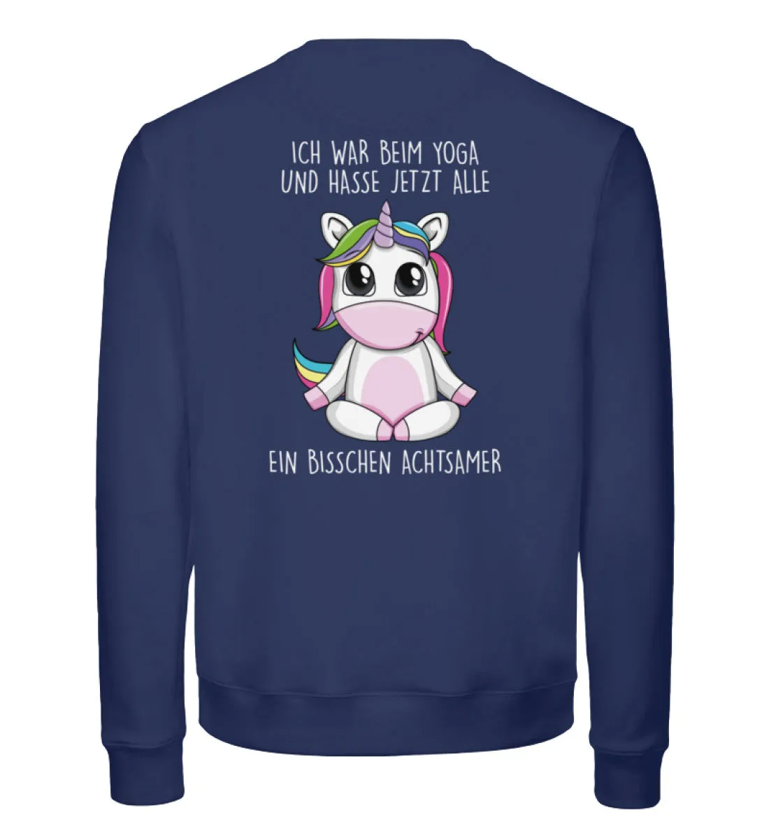 Achtsames Einhorn Bio Sweatshirt Unisex