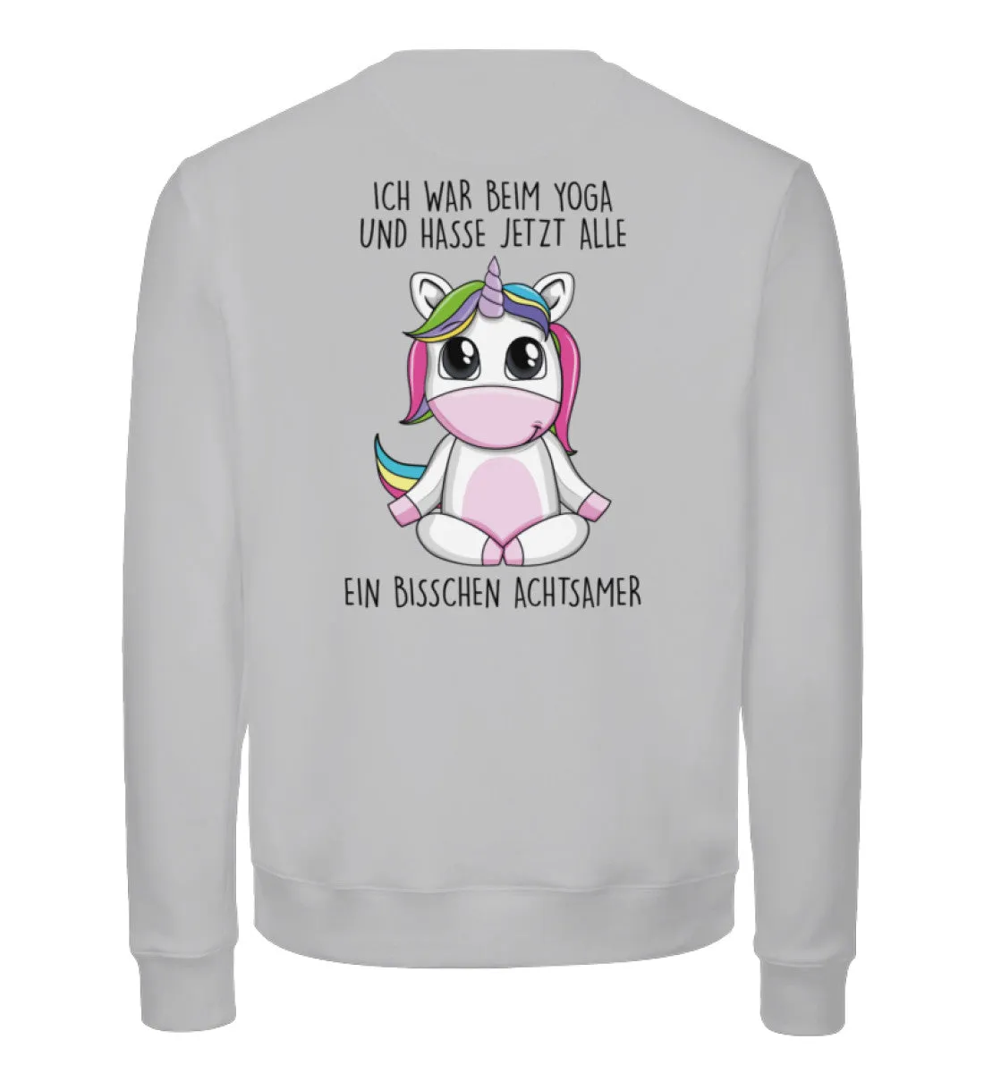 Achtsames Einhorn Bio Sweatshirt Unisex