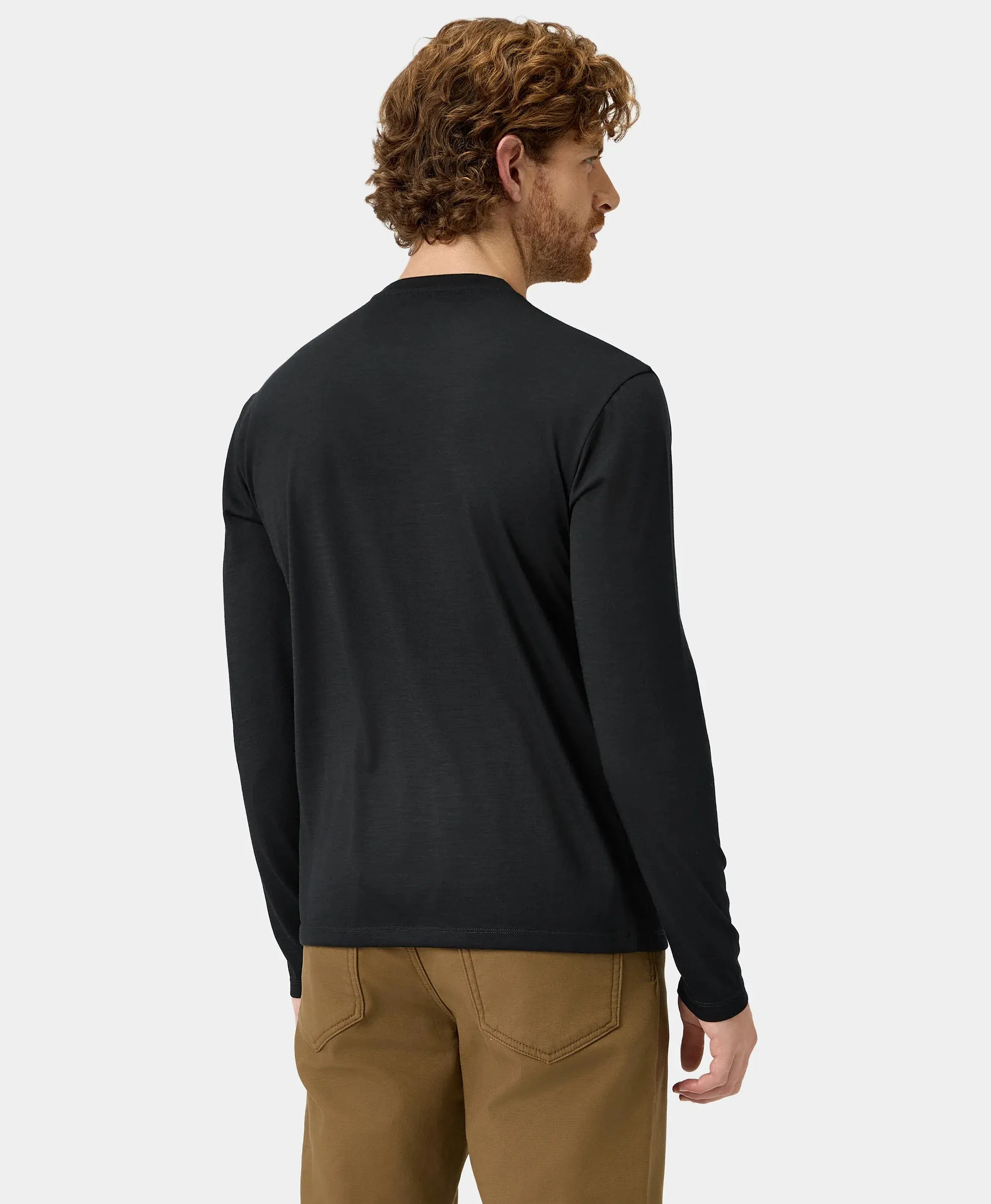 Aoraki Unisex Merino Wool Blend Baselayer - Black