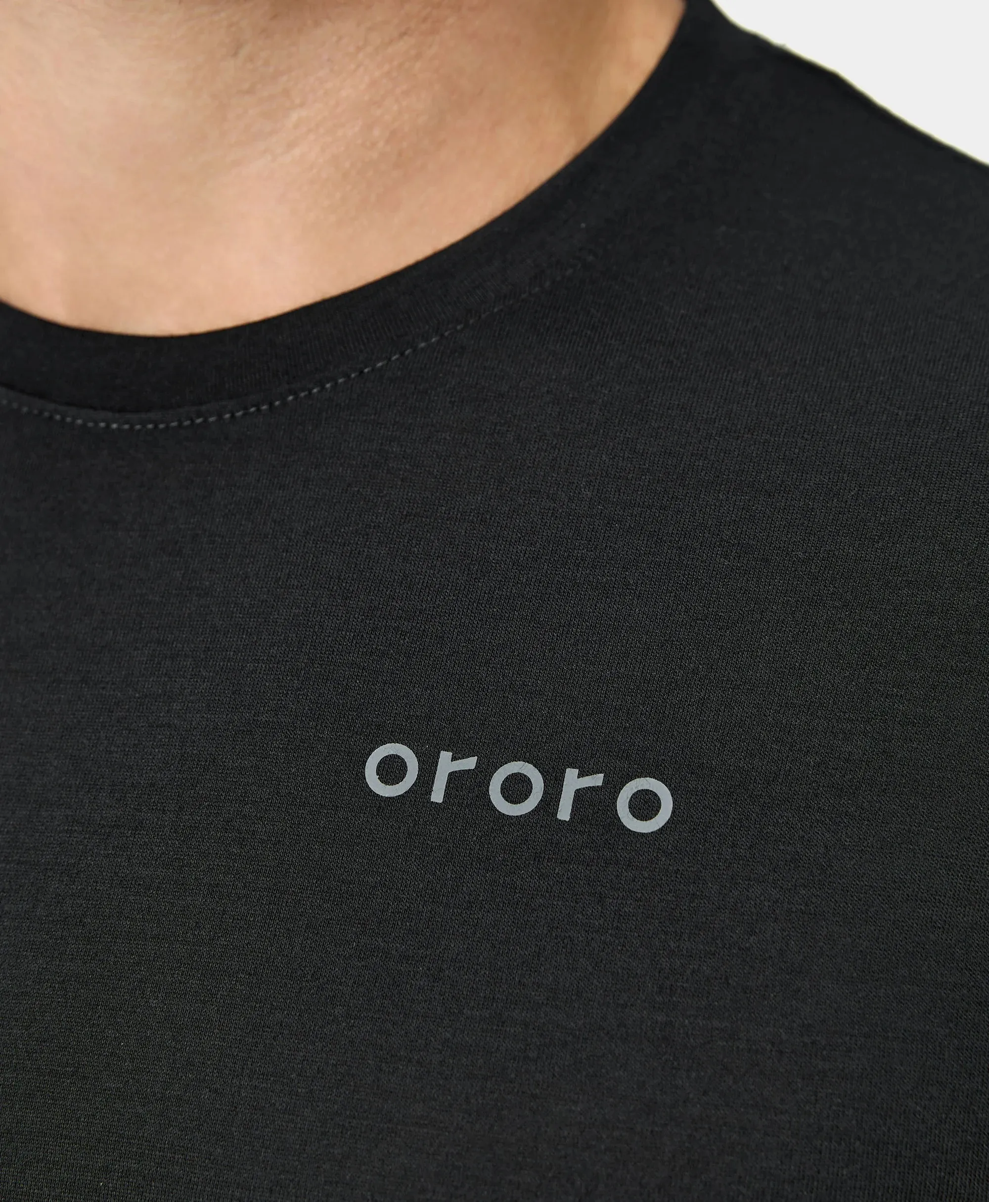 Aoraki Unisex Merino Wool Blend Baselayer - Black
