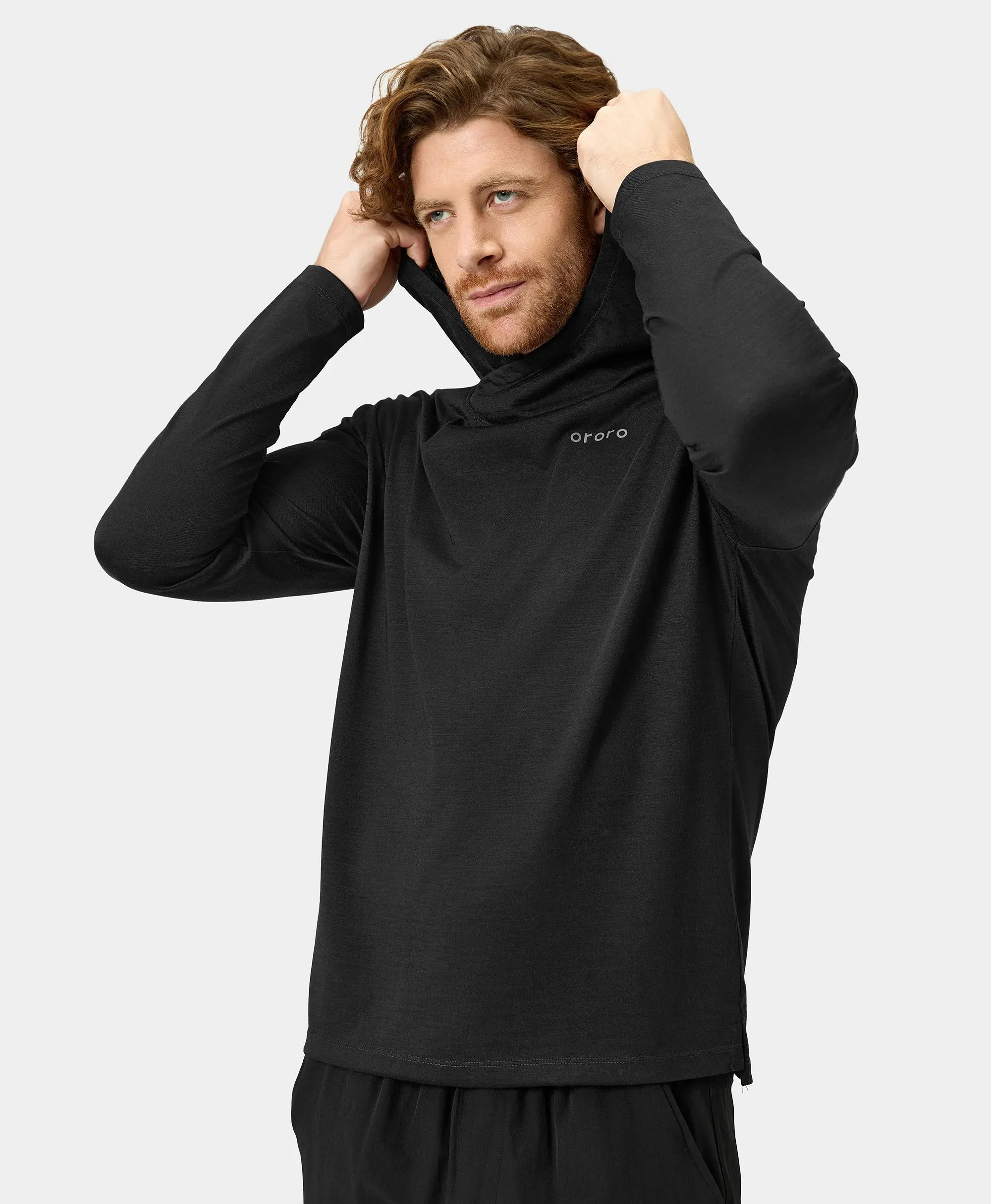 Aoraki Unisex Merino Wool Blend Baselayer - Black