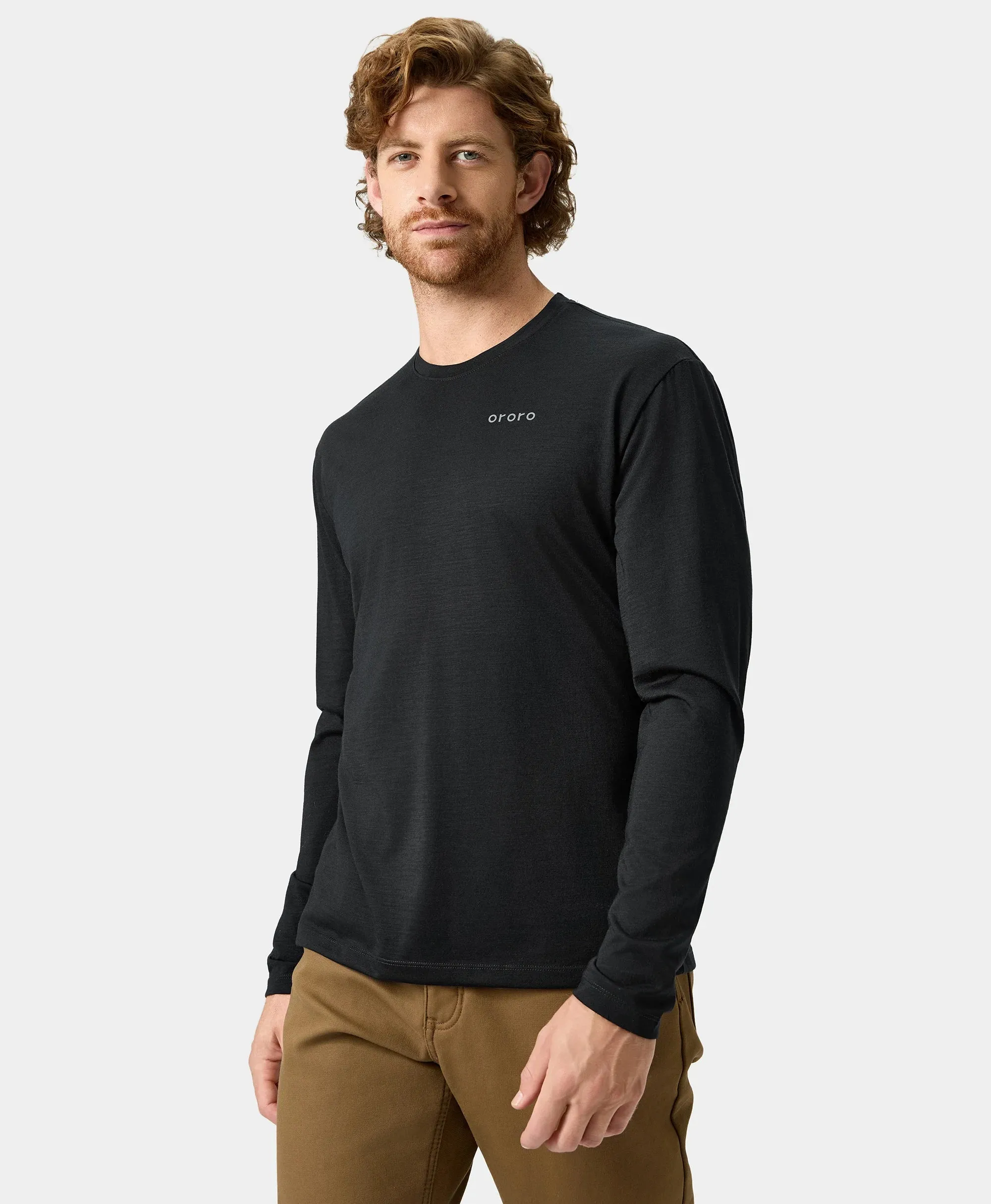 Aoraki Unisex Merino Wool Blend Baselayer - Black