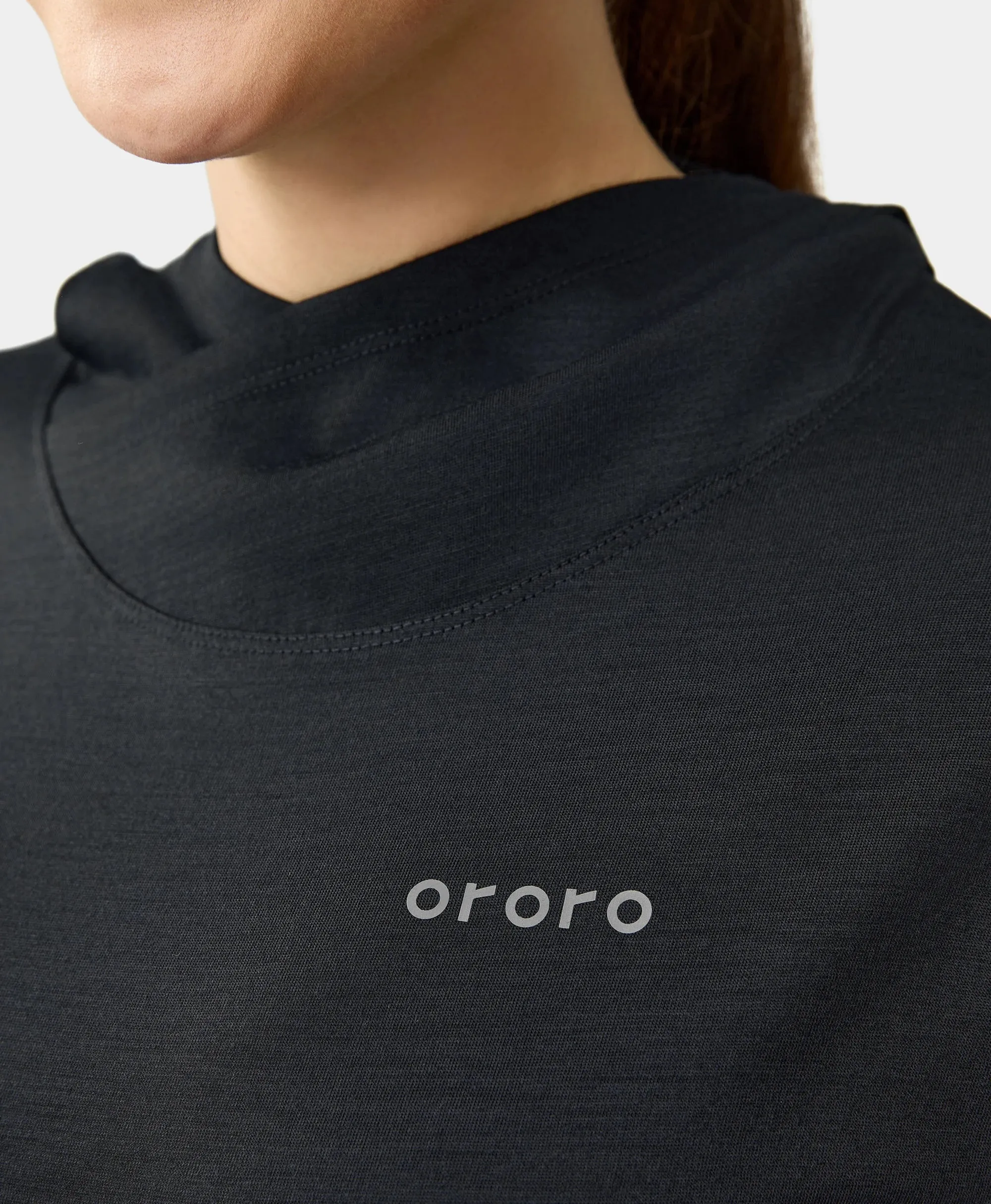 Aoraki Unisex Merino Wool Blend Baselayer - Black