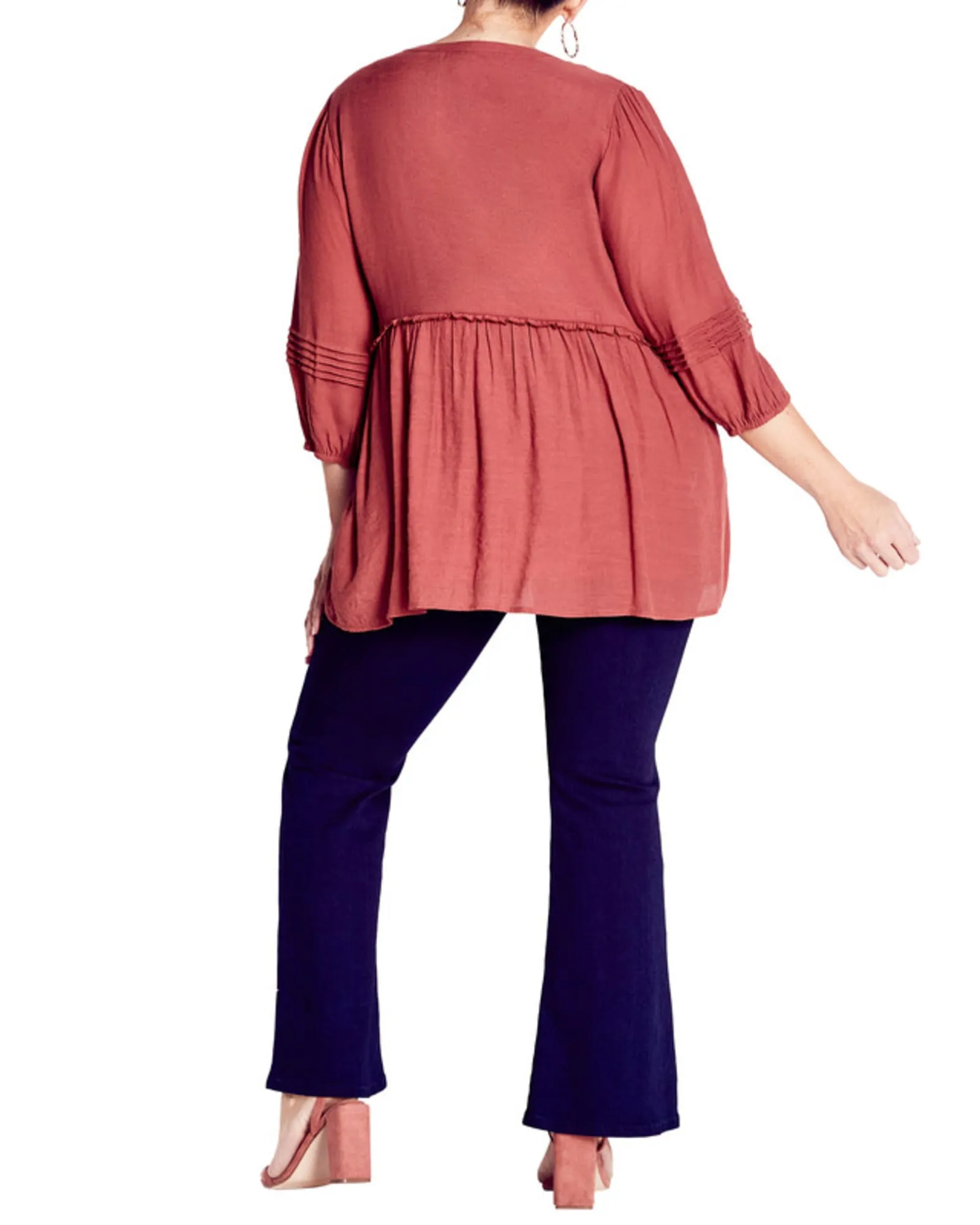 Ashley Pintuck Top | Terracotta