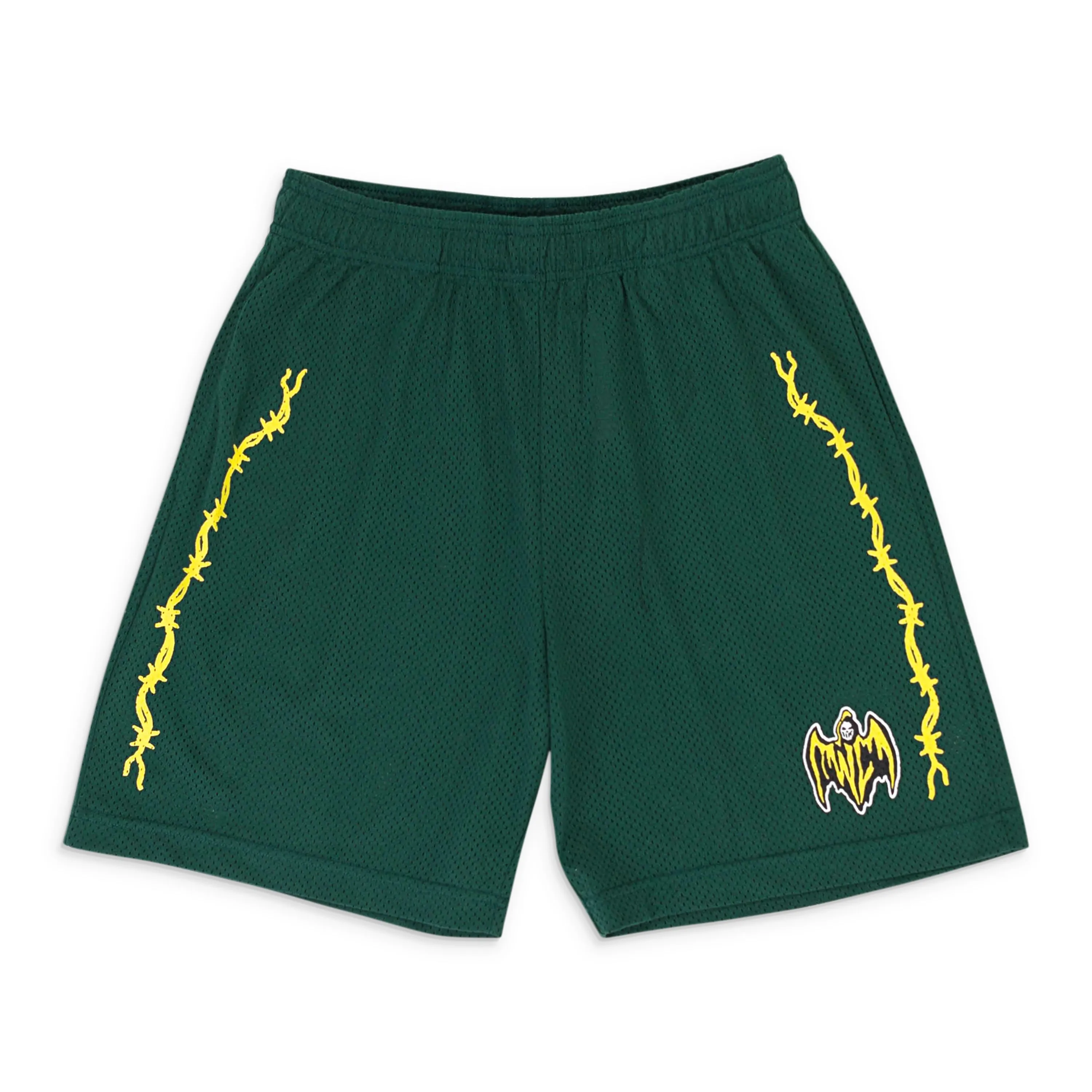 BAT REAPER MESH GREEN SHORTS