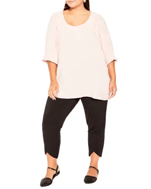 Bianca Pleated Top | Pink