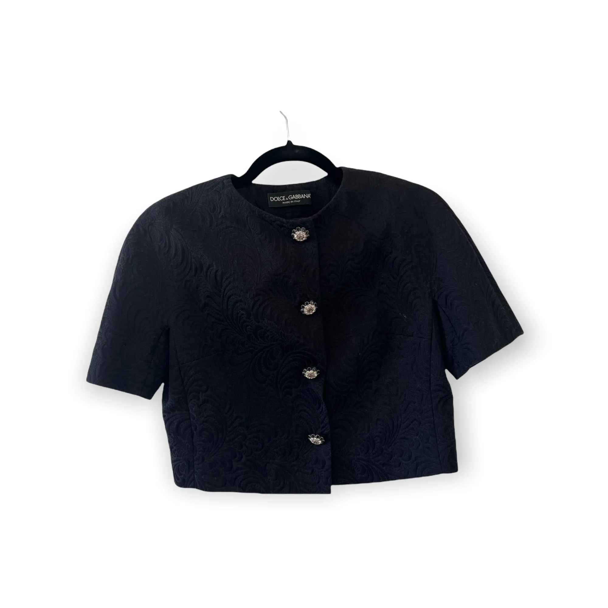 Black Cropped Top - S