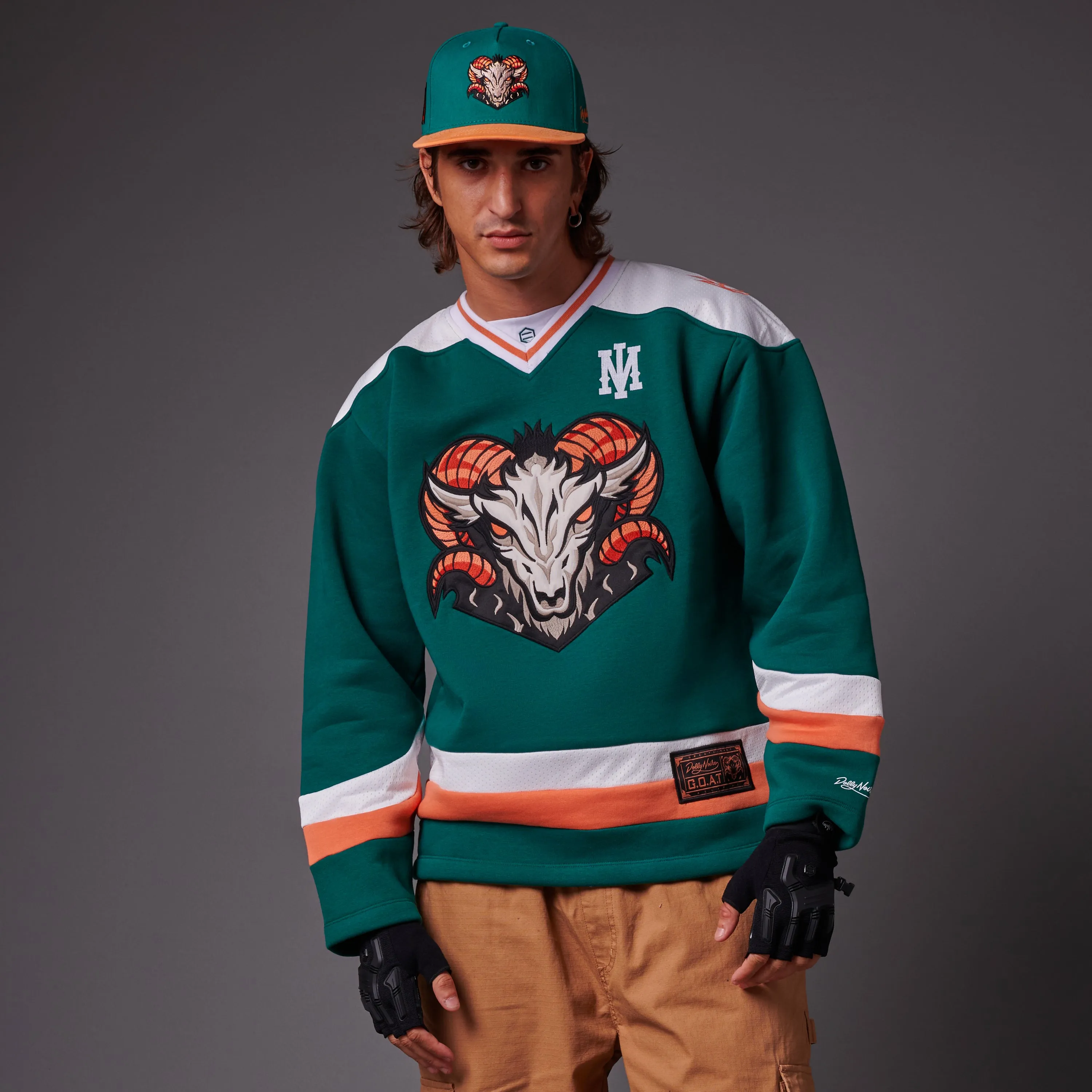 Blur Hockey Crewneck Forest Green