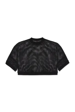 BOXER MESH SHIRT IN BLACK
