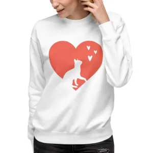 Cat Hearts Unisex Fleece Pullover Sweatshirt
