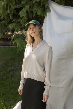 Collared Sweatshirt - Oat Marle