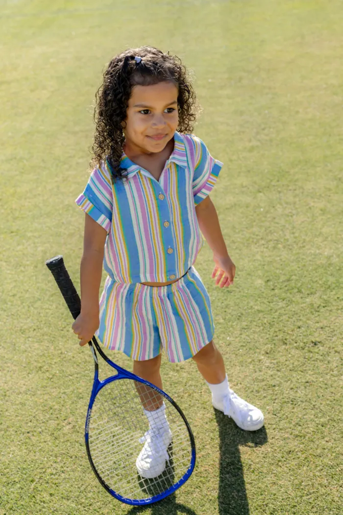 Crinkle Stripe Shirt