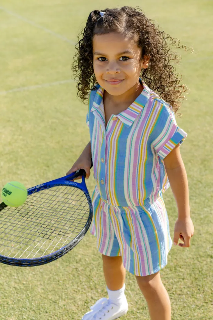 Crinkle Stripe Shirt