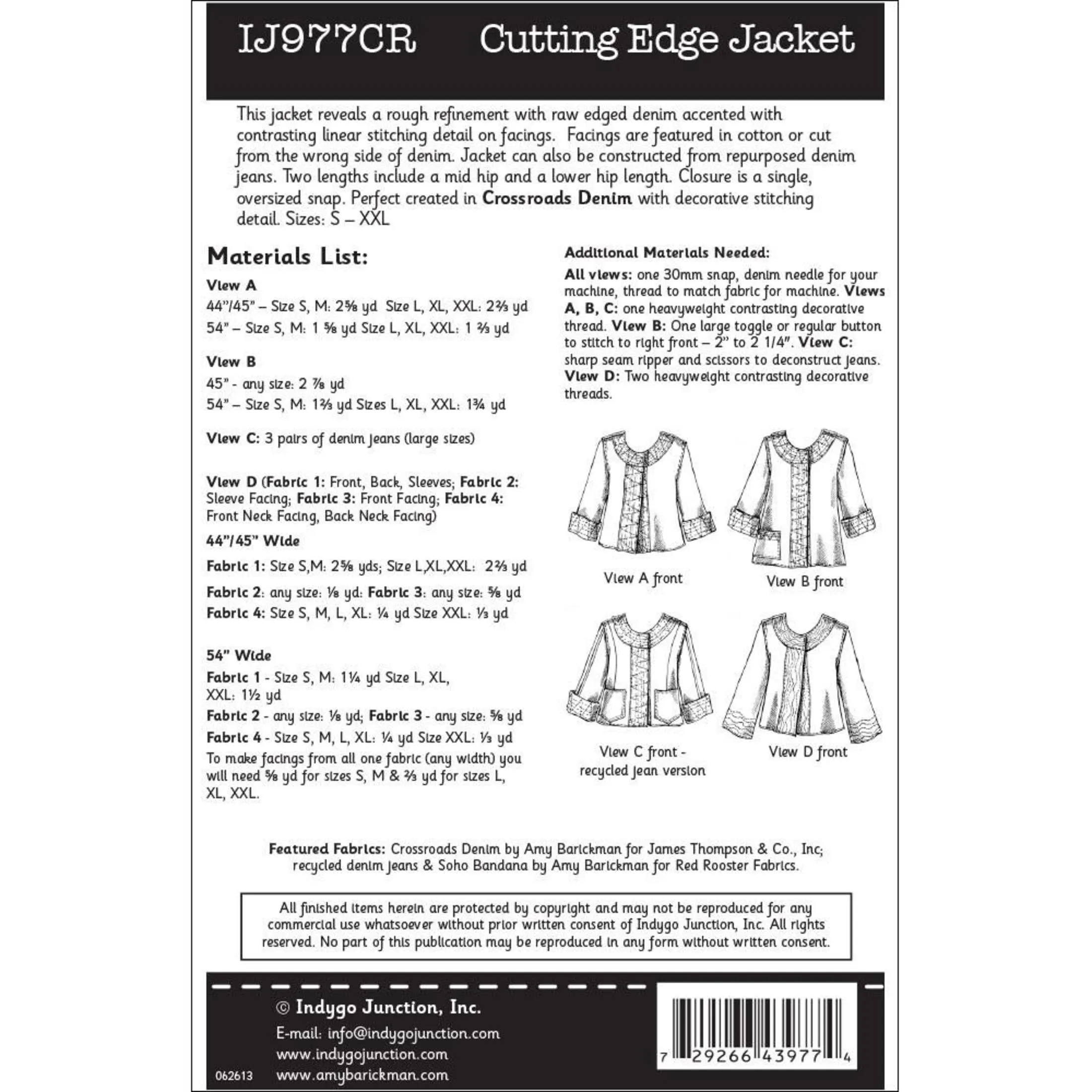 Cutting Edge Jacket Pattern, Free PDF Download