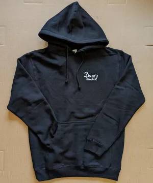 Dave&#39;s New York Vintage Logo Hooded Sweatshirt - Black