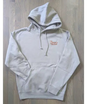 Dave&#39;s New York Vintage Logo Hooded Sweatshirt - Cement