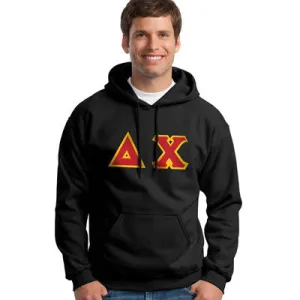 Delta Chi Hooded Sweatshirt - G185 - TWILL