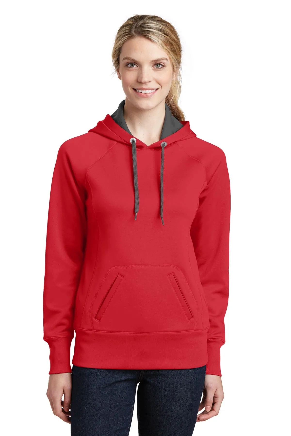 DISCONTINUED  Sport-Tek ®  Ladies Tech Fleece Hooded Sweatshirt.  LST250