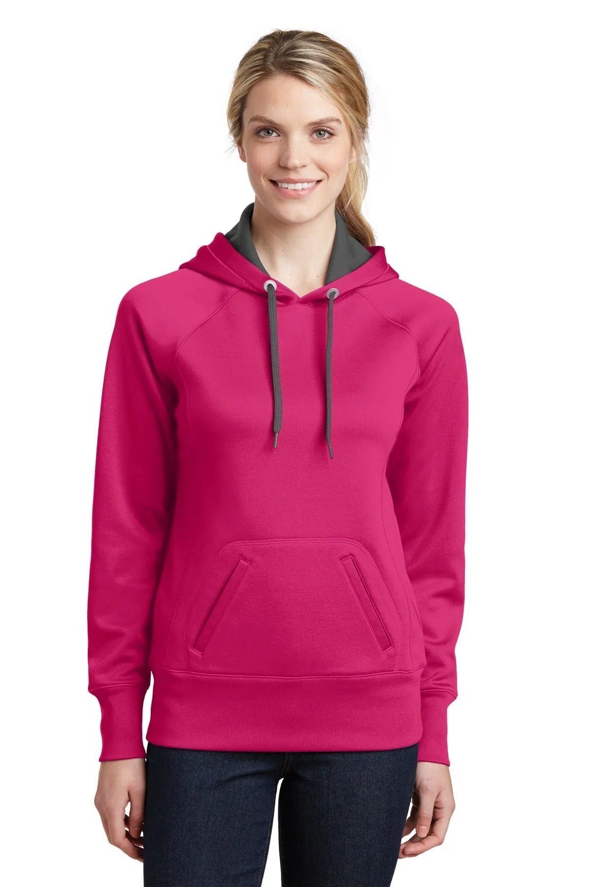 DISCONTINUED  Sport-Tek ®  Ladies Tech Fleece Hooded Sweatshirt.  LST250