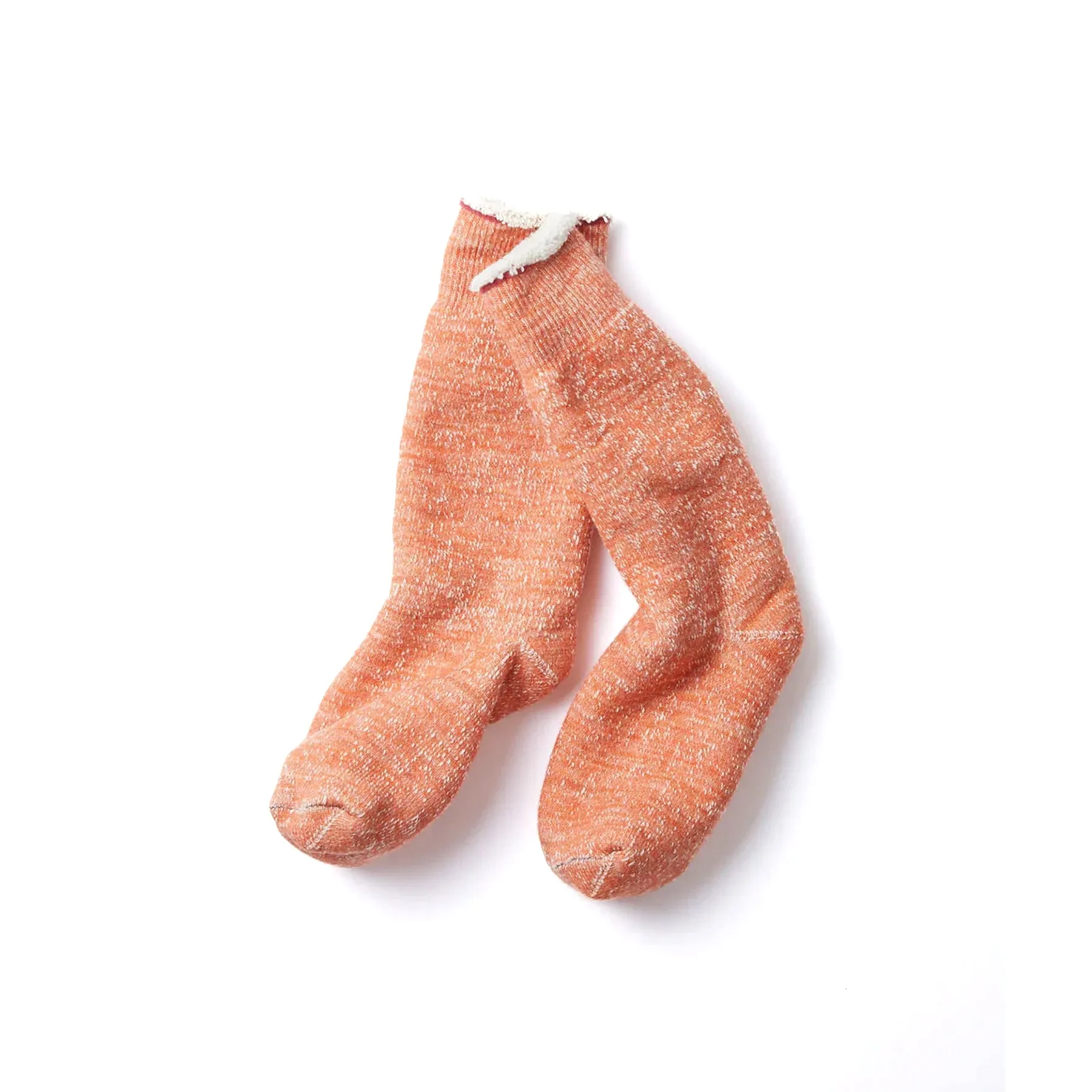 Double Face Crew Socks - Orange