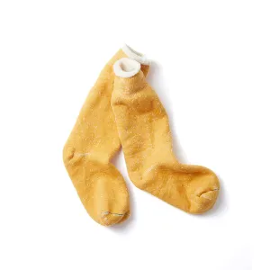 Double Face Crew Socks - Yellow