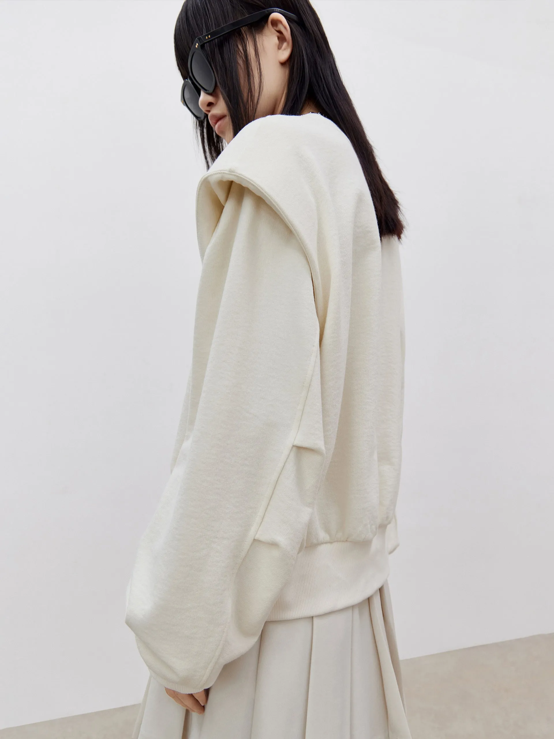 Fake Two Piece Cotton Sweatshirt