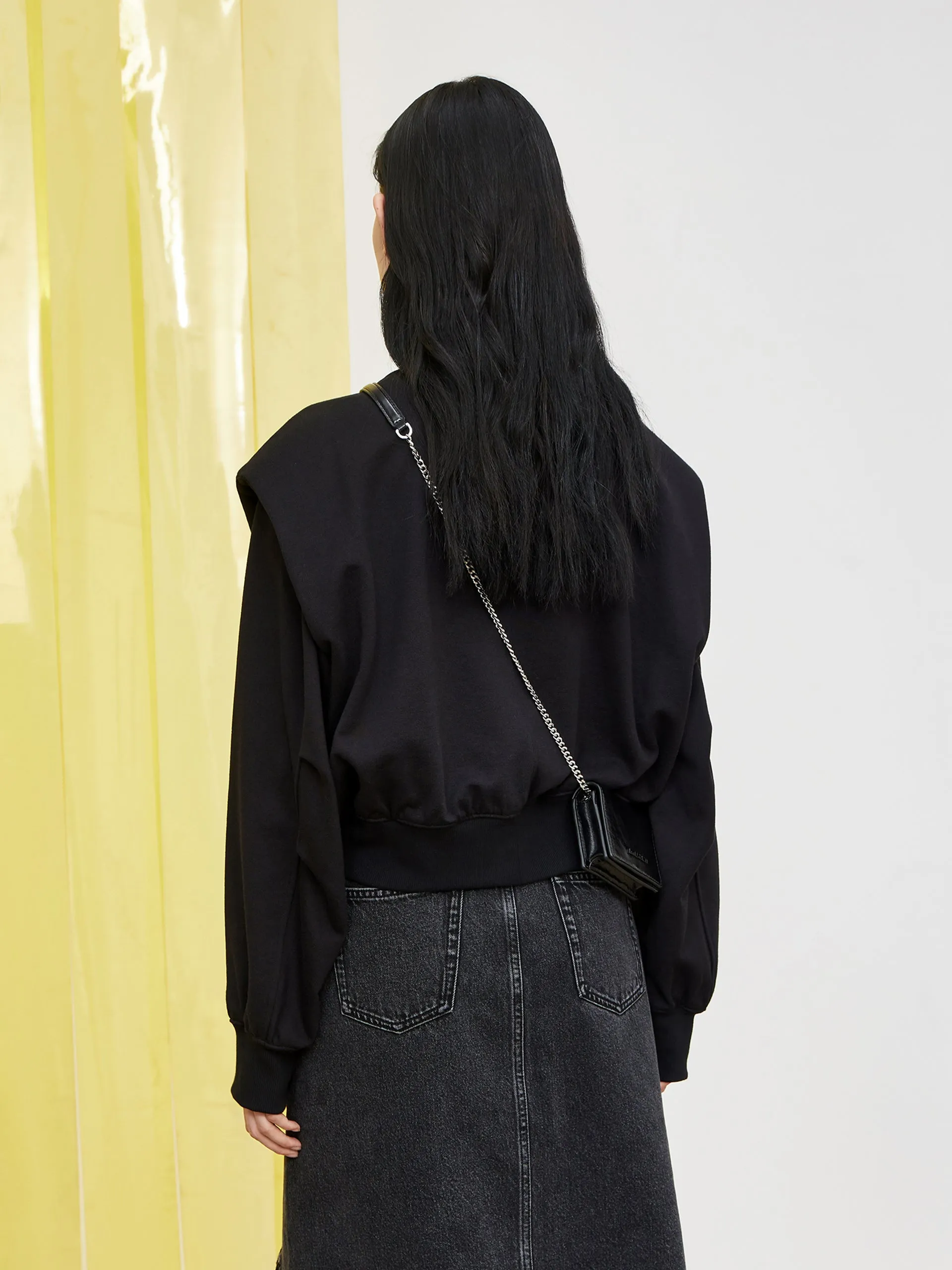 Fake Two Piece Cotton Sweatshirt