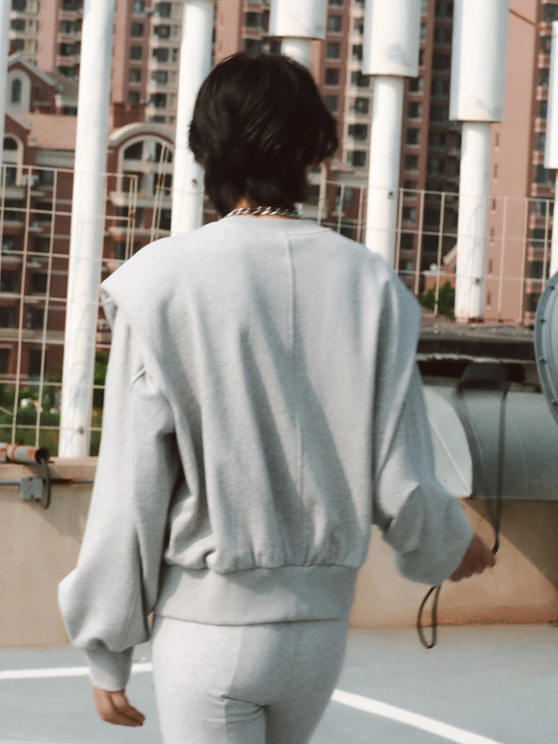 Fake Two Piece Cotton Sweatshirt