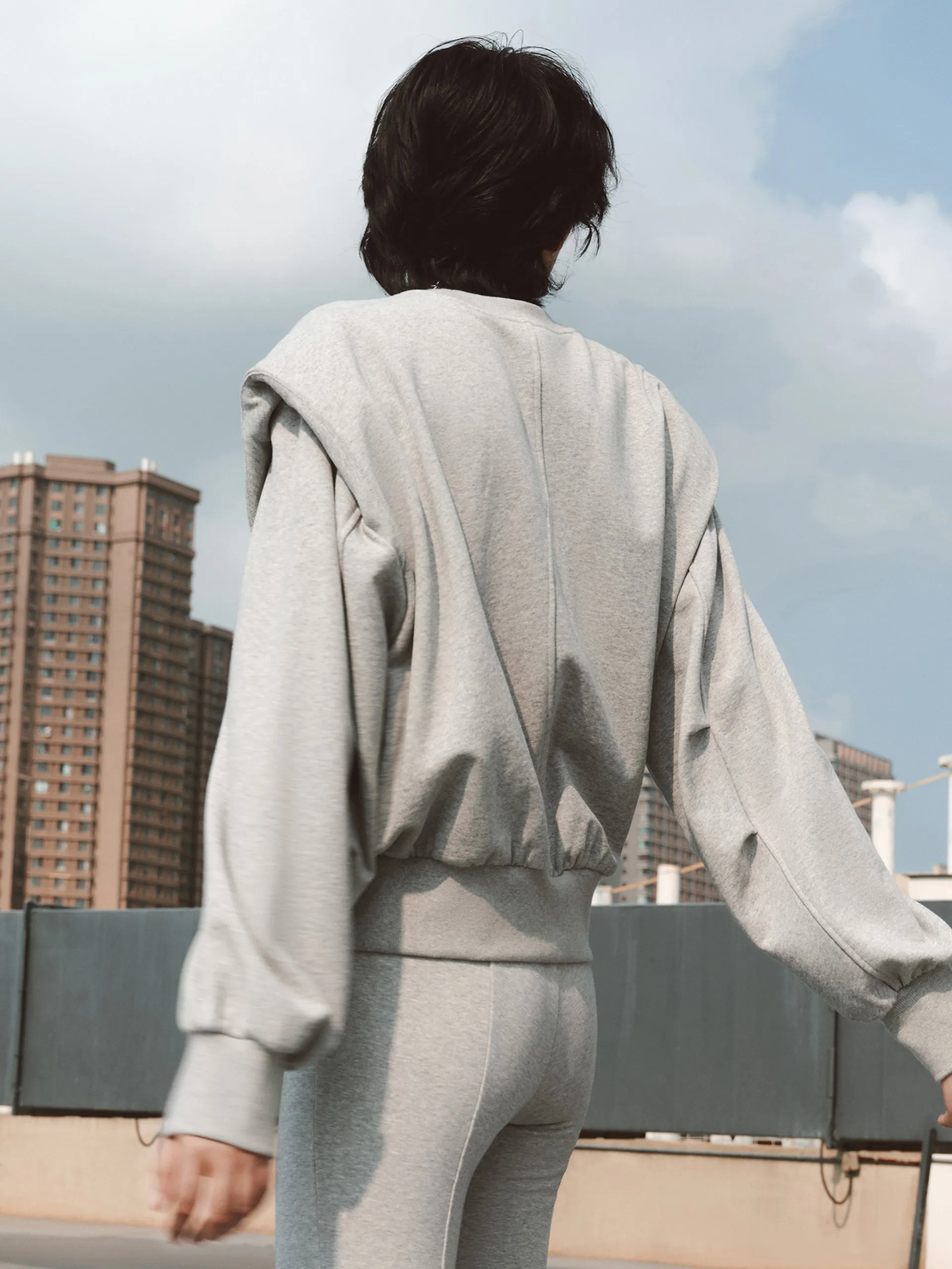 Fake Two Piece Cotton Sweatshirt