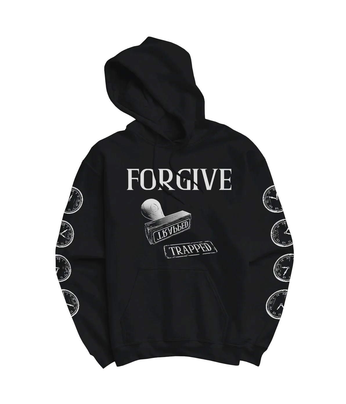 FORGIVE "Trapped" Black Hoodie