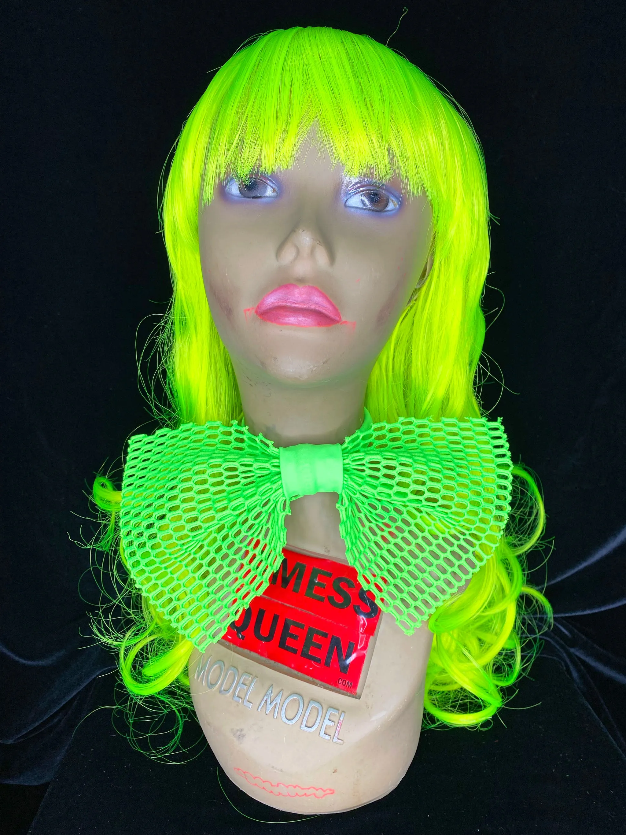 Green Mesh Bowtie