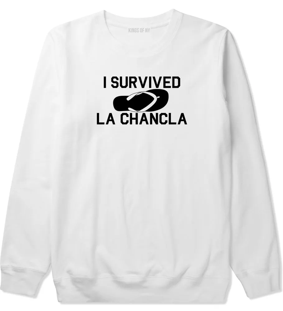 I Survived La Chancla Funny Spanish Mens Crewneck Sweatshirt