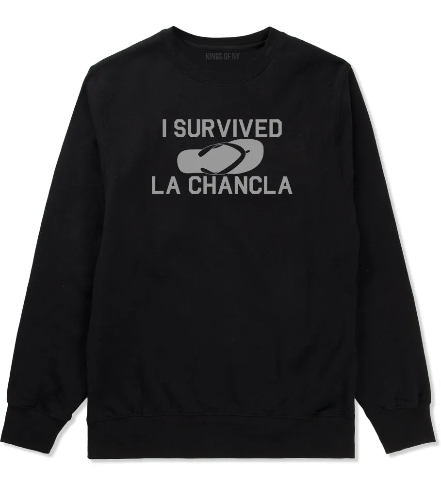 I Survived La Chancla Funny Spanish Mens Crewneck Sweatshirt