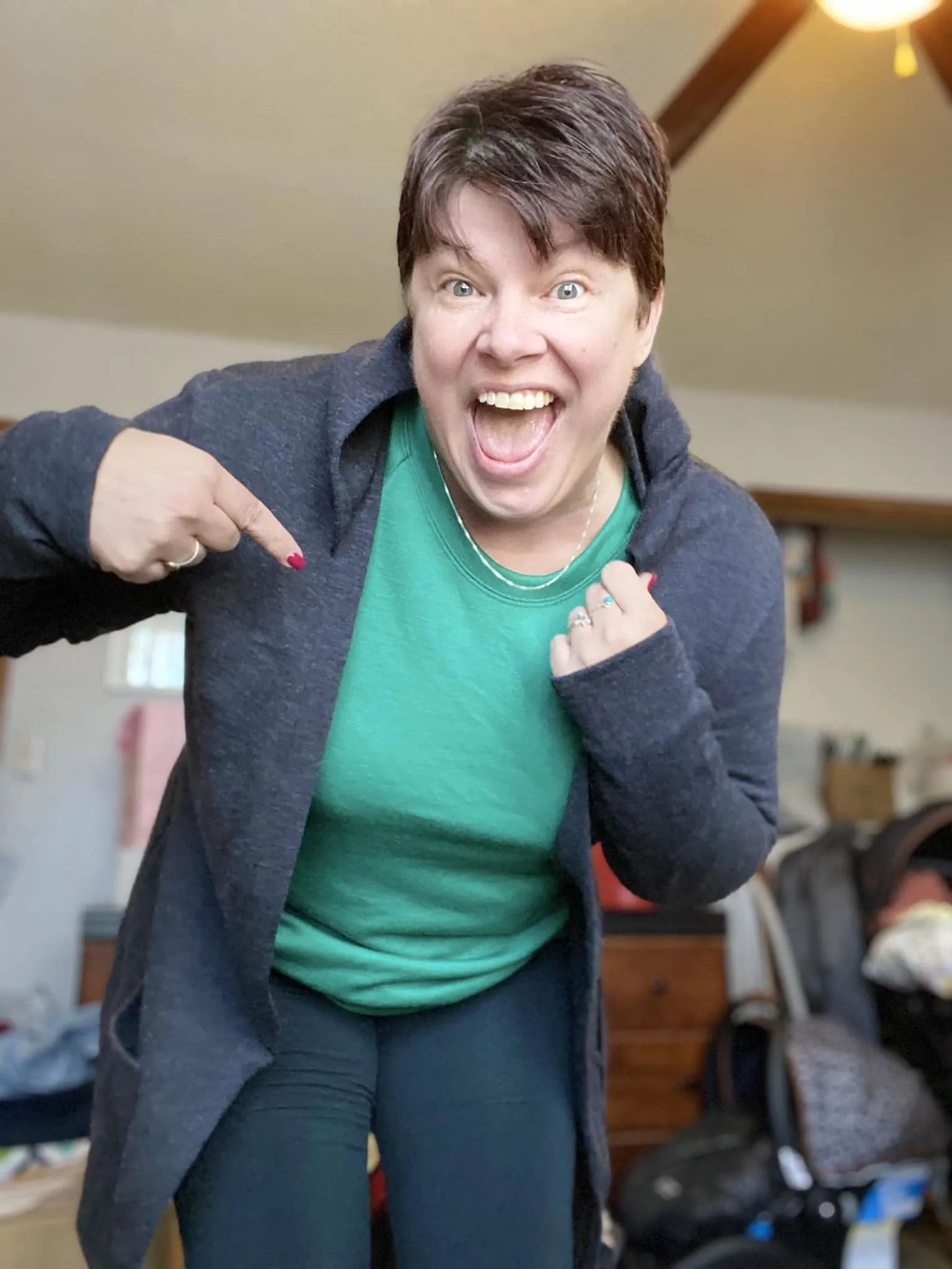 Interlock/Merino Jersey: Fairy Tale Cardigan
