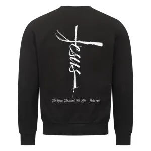 Jesus Cross Sweatshirt BackPrint