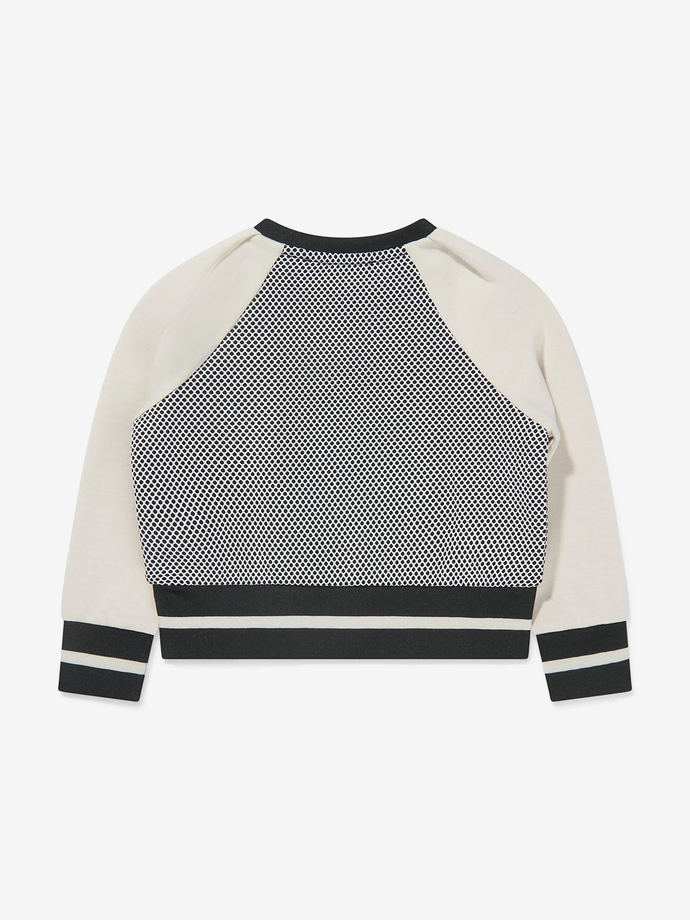 Karl Lagerfeld Girls Mesh Insert Logo Sweatshirt