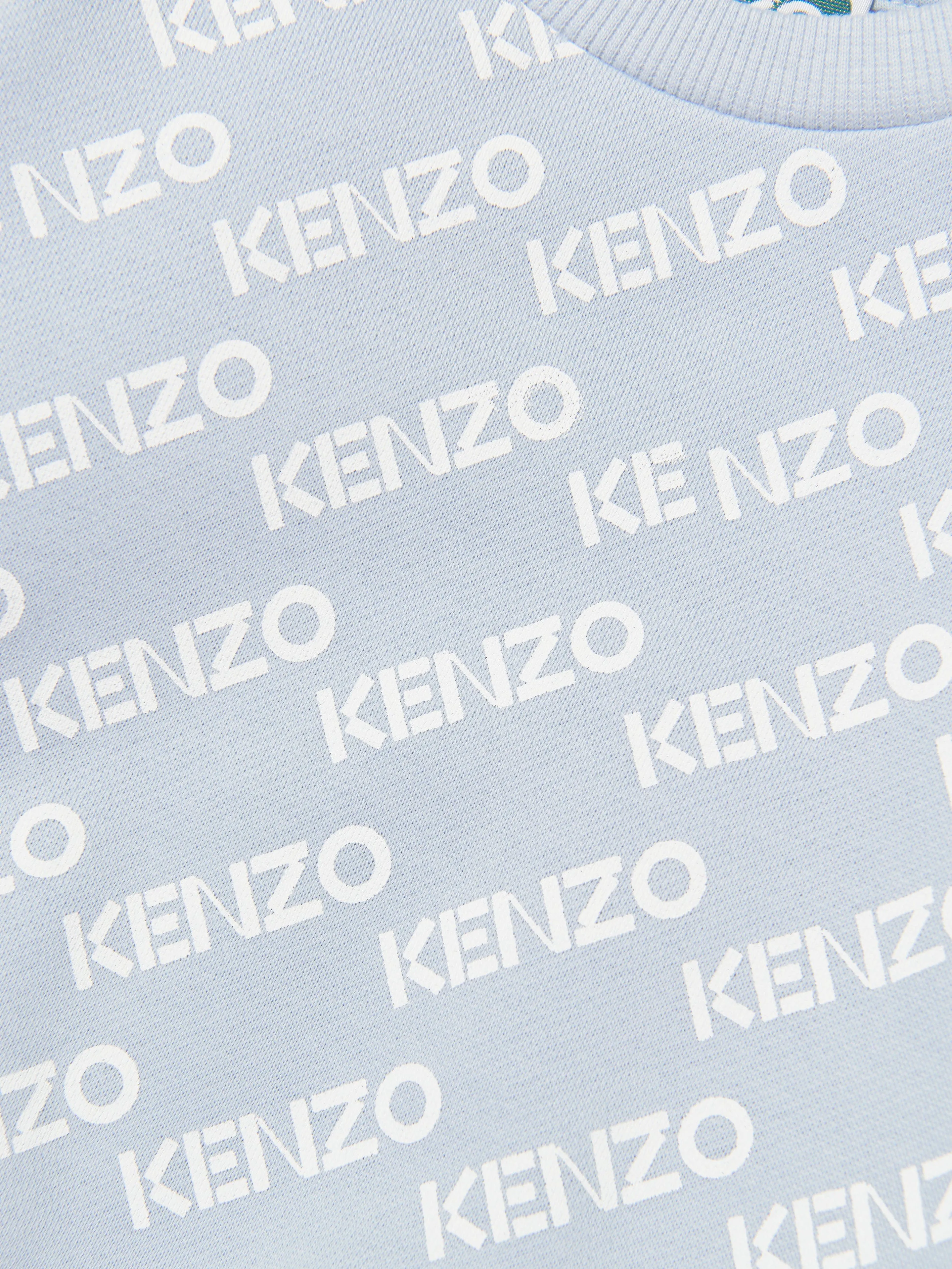 KENZO Baby Boys Logo Sweatshirt in Blue