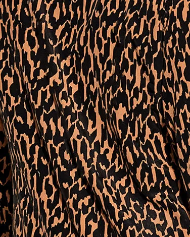 Khloe Geo Animal Tunic | Black / Brown