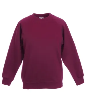 Kids classic raglan sweatshirt | Burgundy