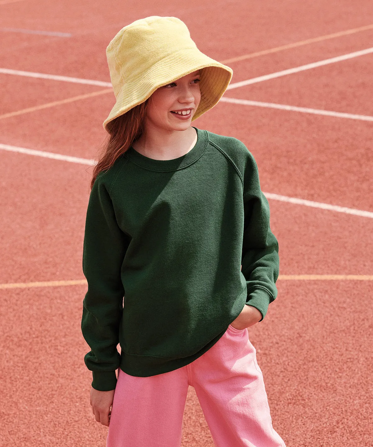 Kids classic raglan sweatshirt | Purple