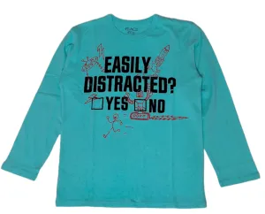 Kids Place (Fall) Sweatshirt - Baby Blue "Easily Distracted?"