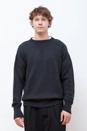 Knitted Sweatshirt Charcoal
