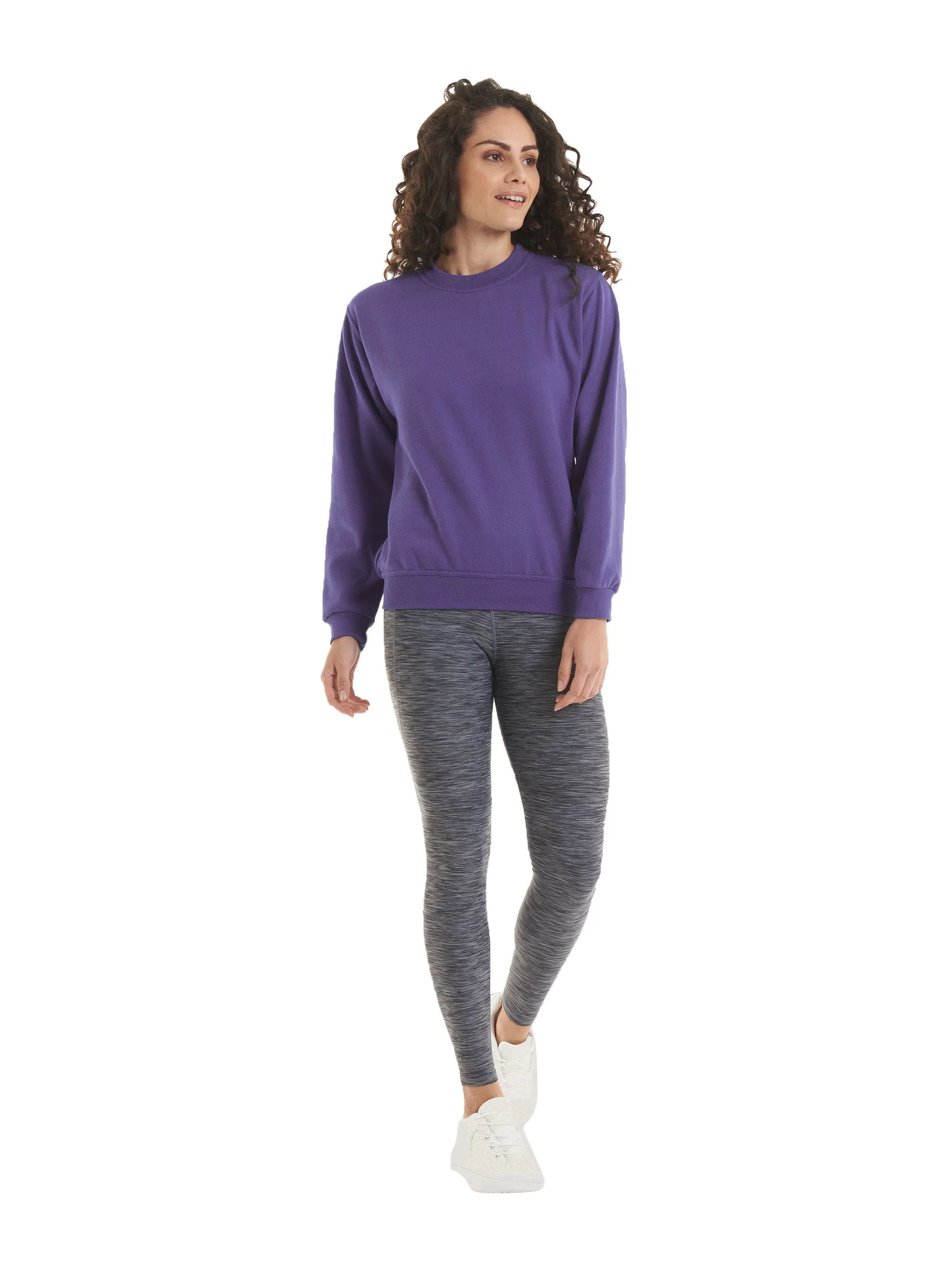 Ladies Deluxe Crew Neck Sweatshirt | Charcoal