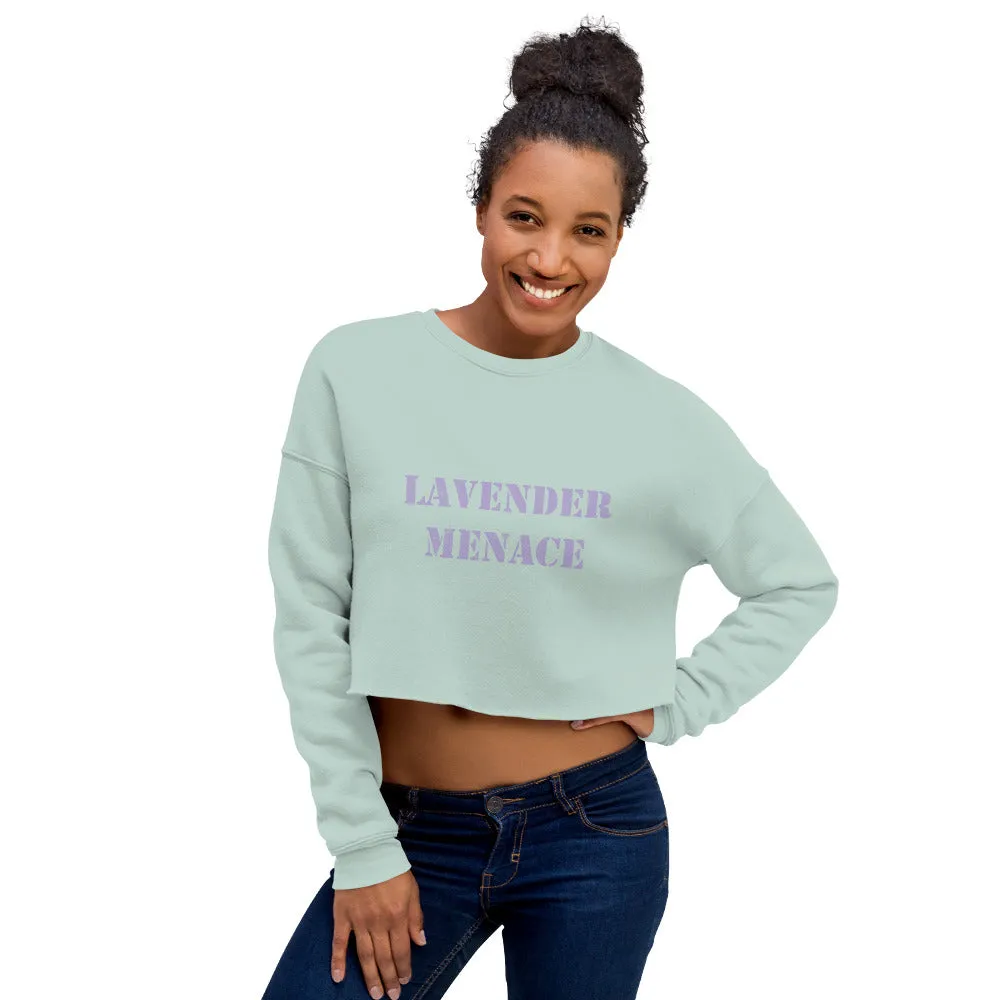Lavender Menace Crop Sweatshirt