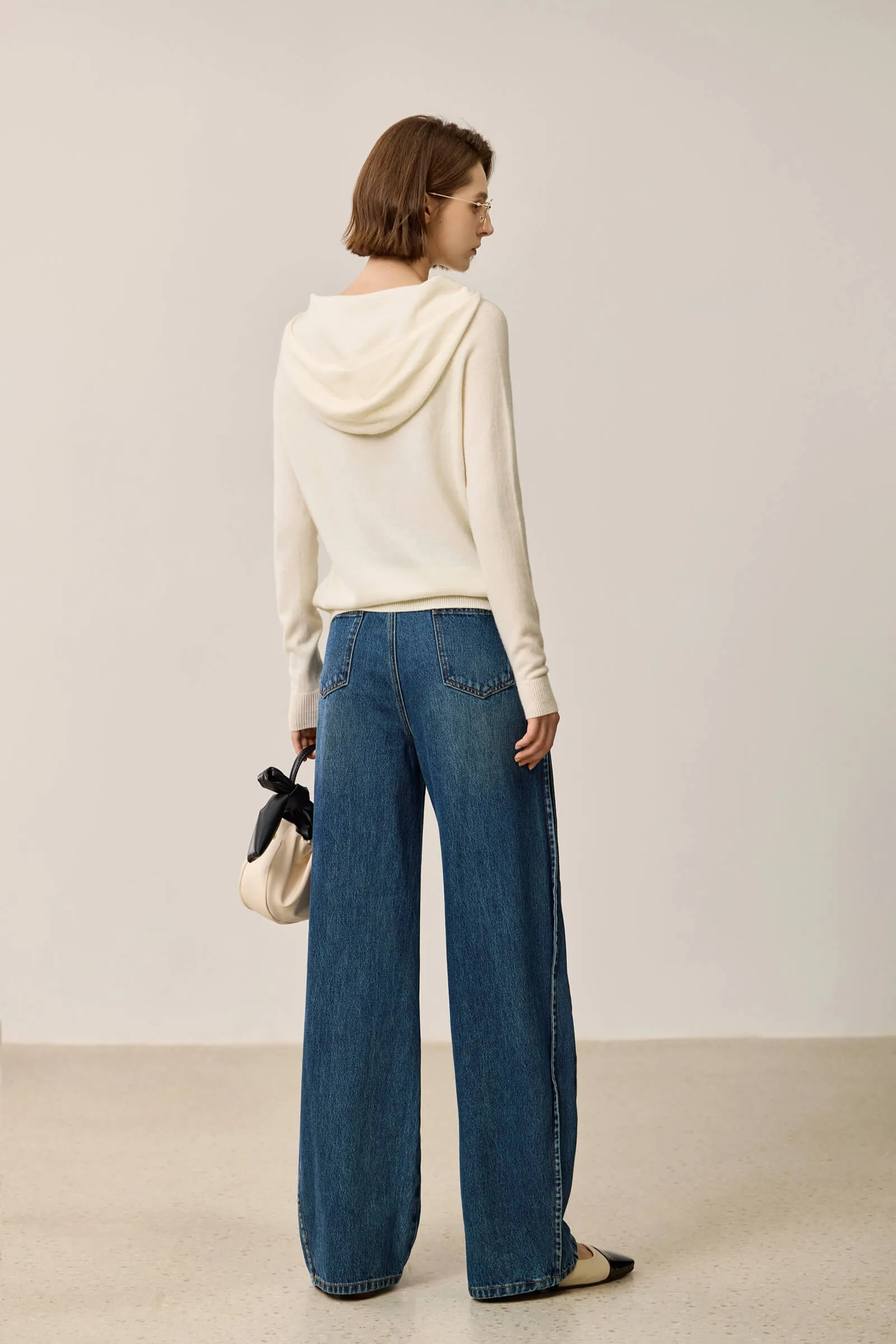 LILY Vintage Full Cotton Curved Seam Jeans